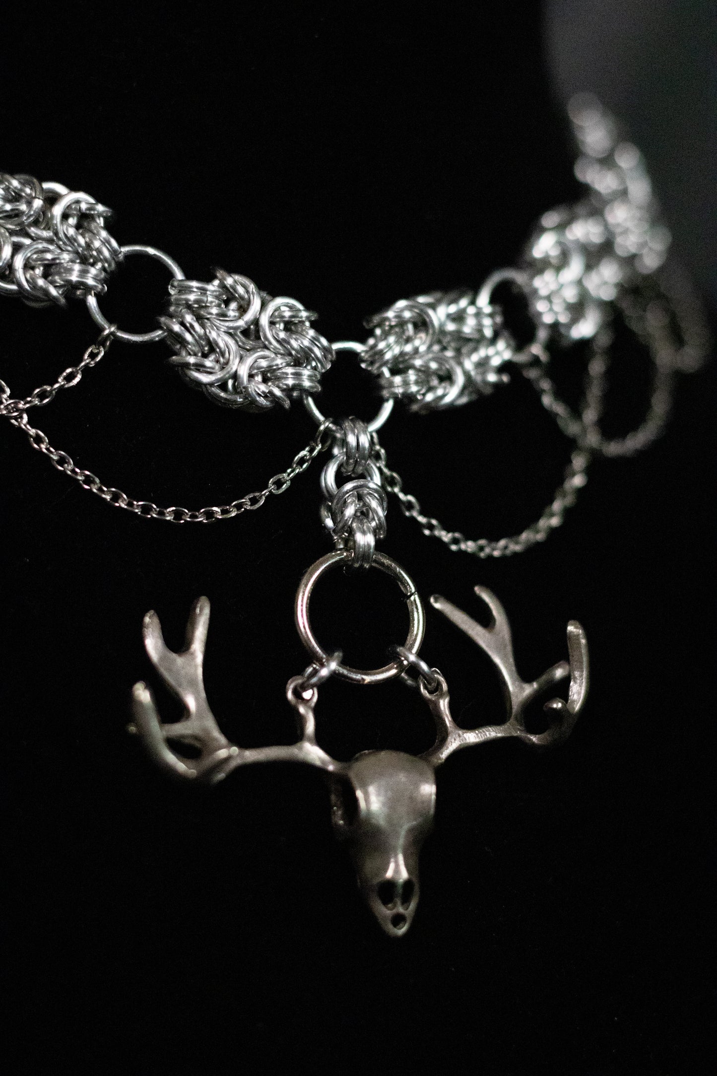Antler Queen Chainmail Choker
