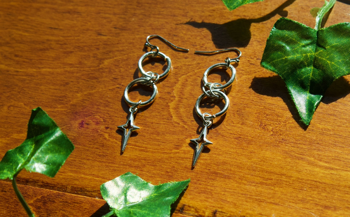 Chainmail Shining Star Earrings