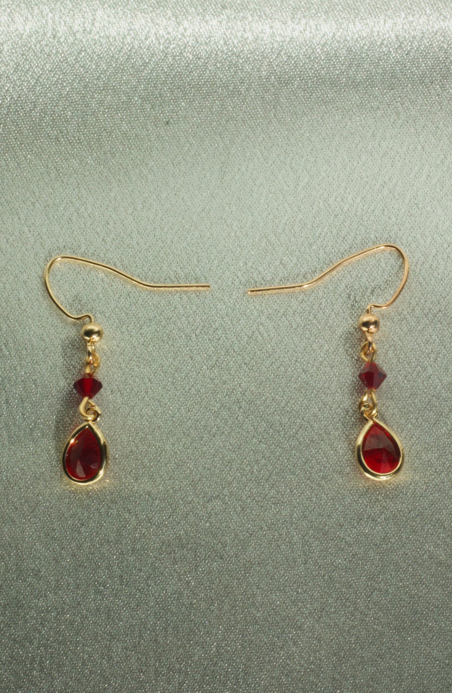 Ruby Gold Earrings
