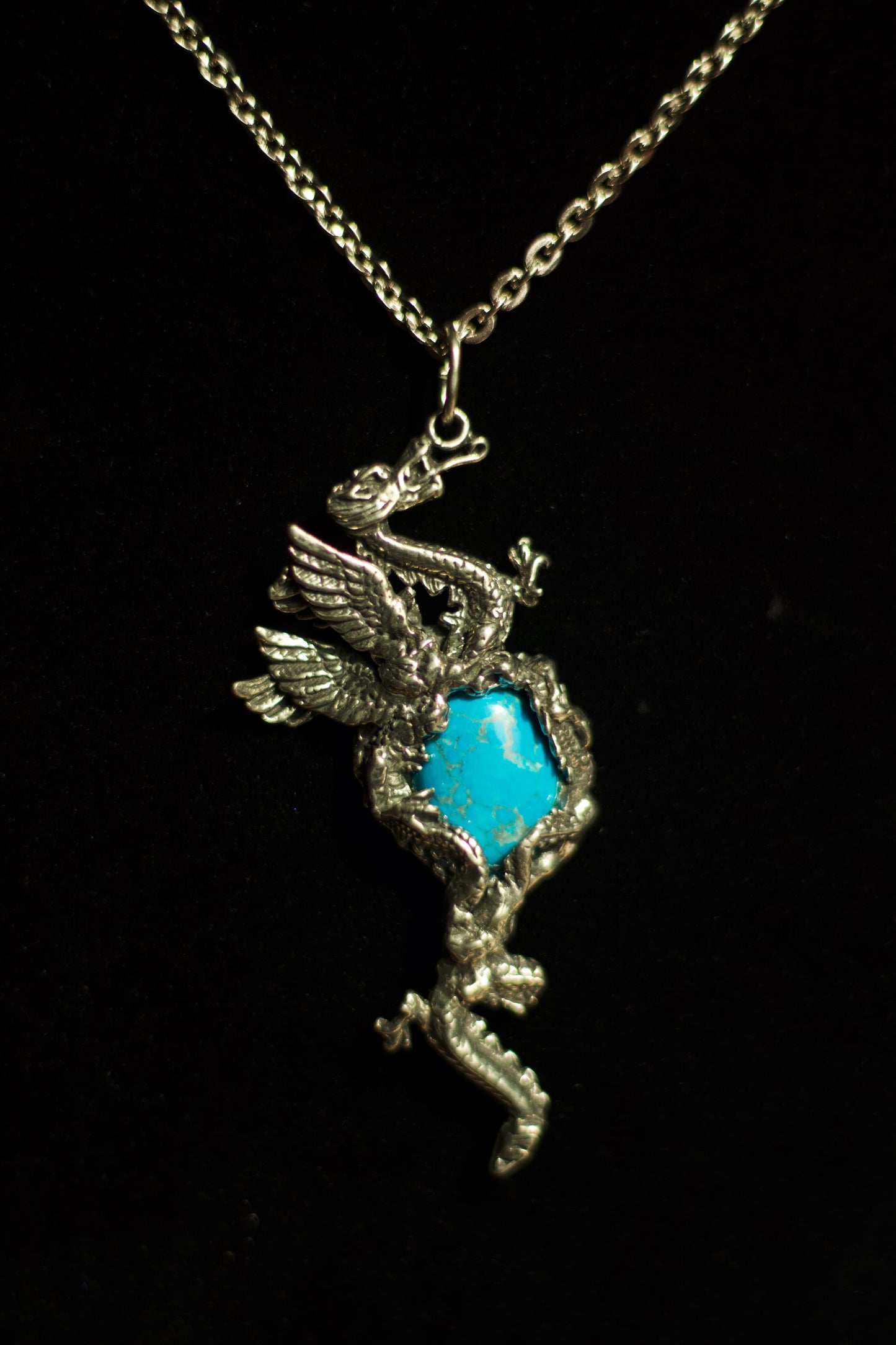 Turquoise Dragon Necklace
