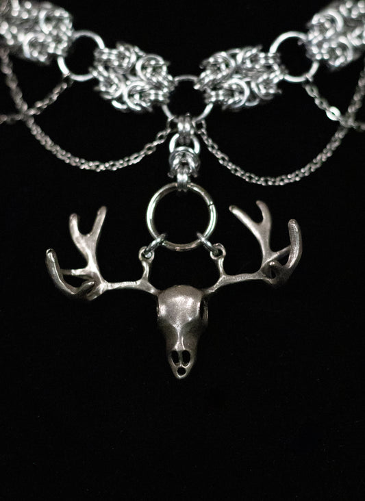Antler Queen Chainmail Choker