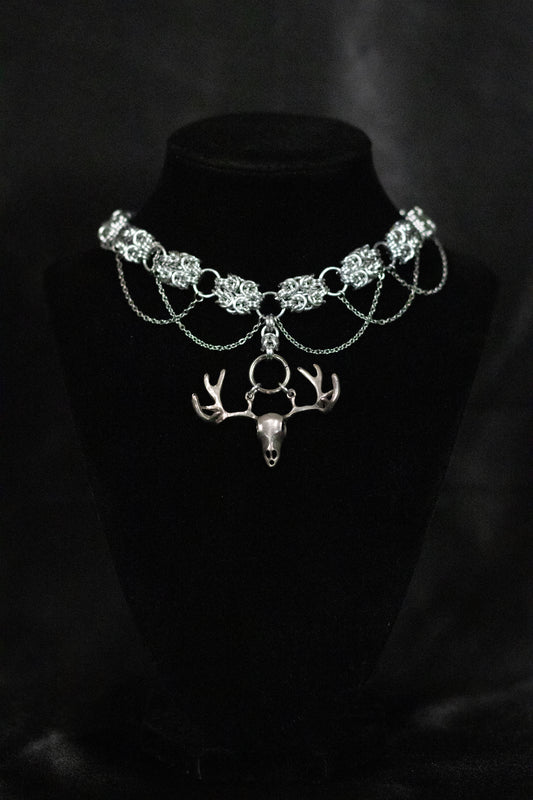 Antler Queen Chainmail Choker