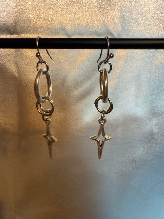 Chainmail Shining Star Earrings