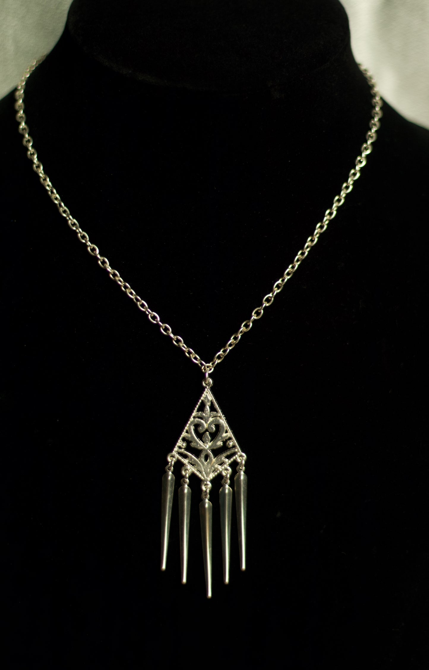 Geometric Dangle Necklace