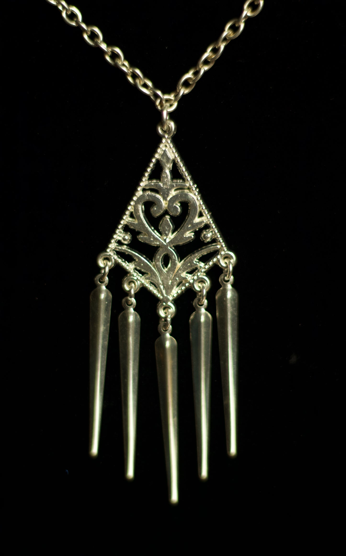 Geometric Dangle Necklace